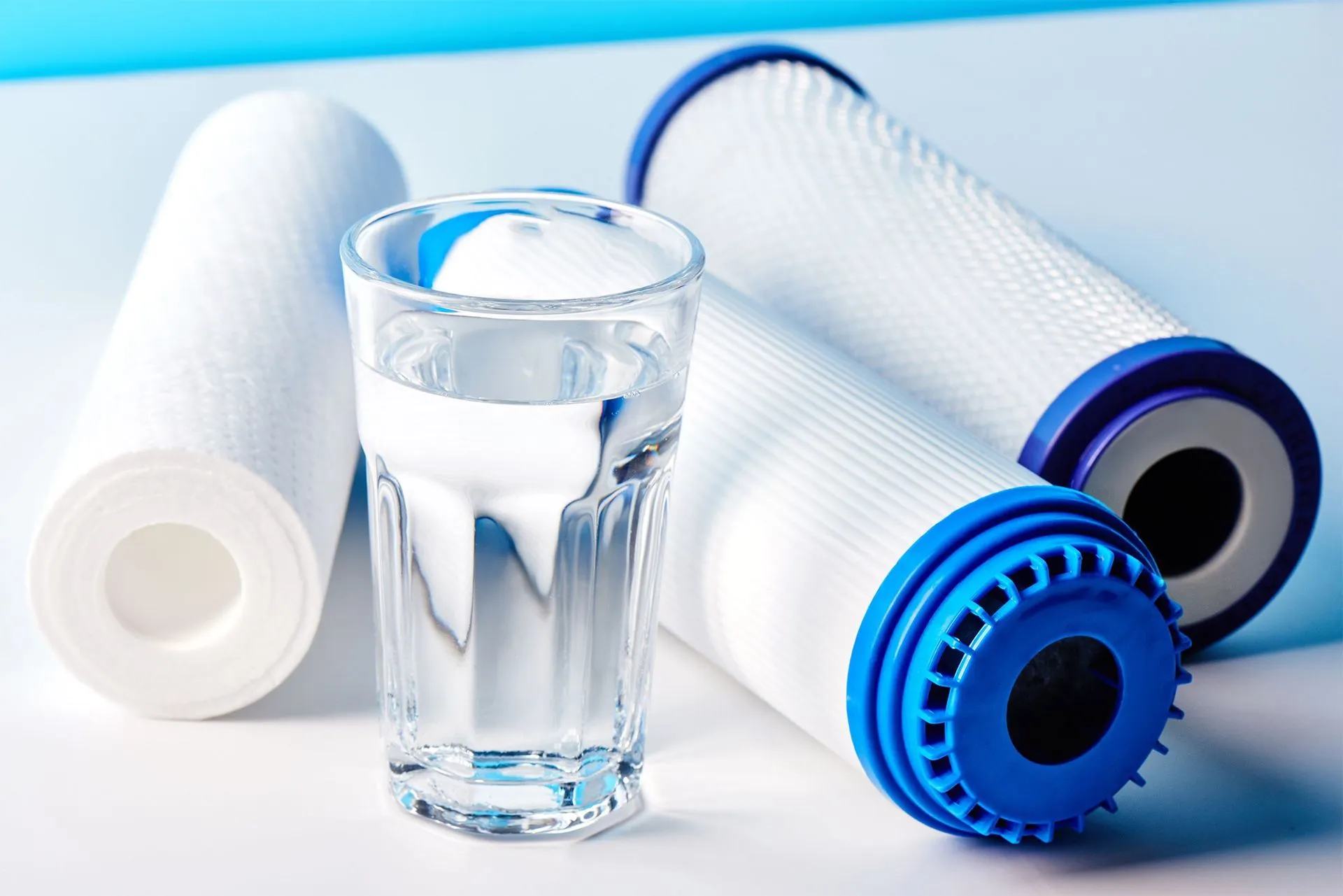 Residential whole-house water filtration installation