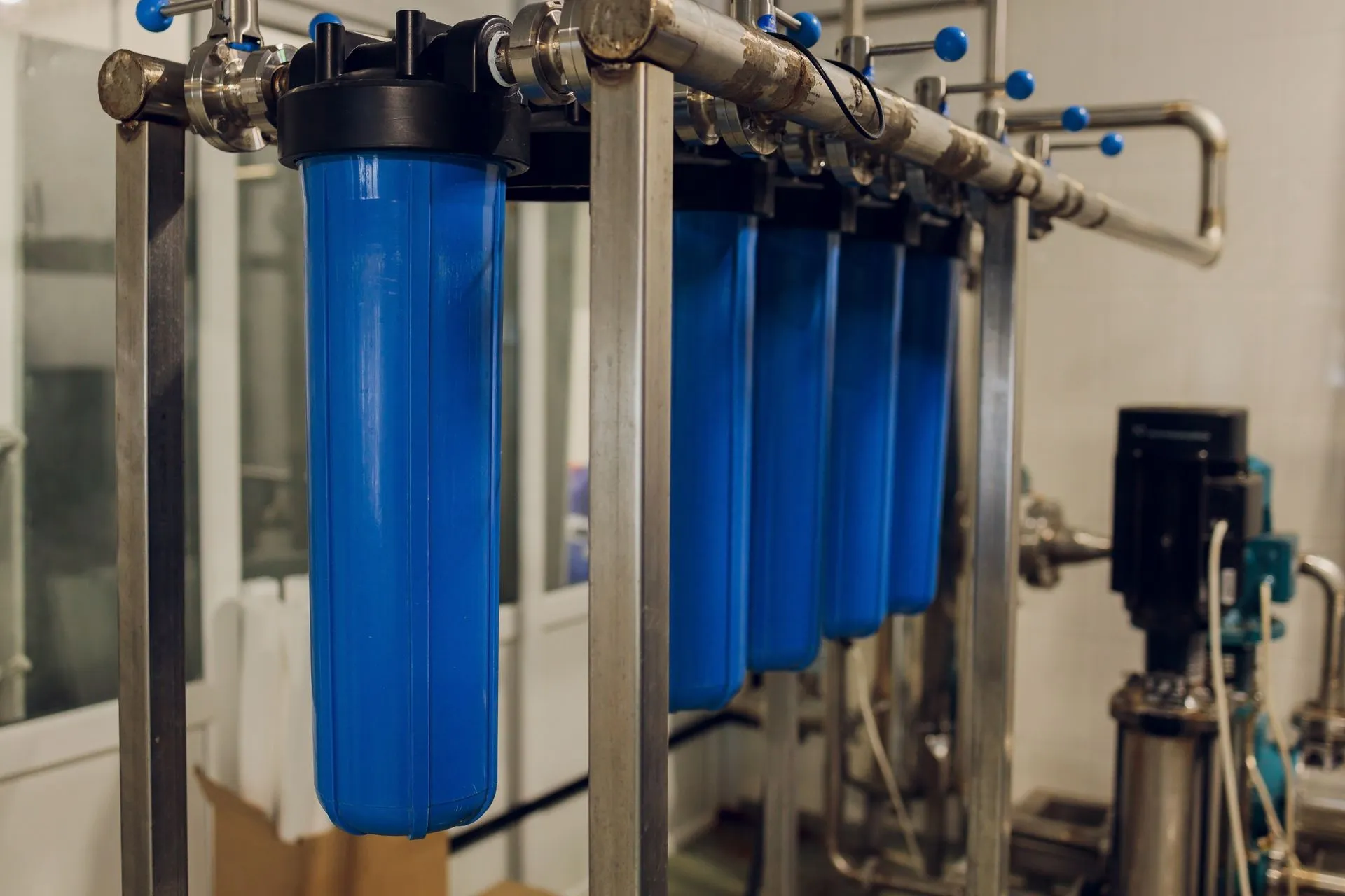 Whole house water filtration equipment installed by Eagle Water Corp